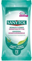Monikäyttöinen Desinfiointipyyhe 72kpl