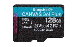 Kingston 128GB micro SDXC Canvas Go+ G4 200R A2 U3 ei adapteria