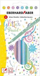 Glitter pastelli huopakynä 8 kpl