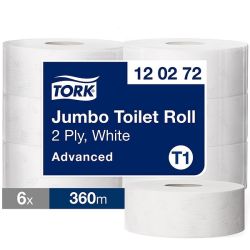 Jumbo T1 Advanced wc-paperi 2-krs valkoinen 6rll