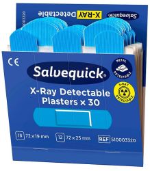 Salvequick X-Ray laastari 6 x 30kpl/viuhka