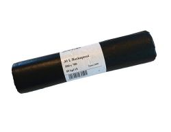 Roskapussi Premium LDPE 30L musta 500x700mm 12mic 50kpl