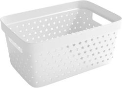 Star 4,5L säilytyskori valkoinen