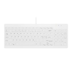 Active Key QuickClean Medical Keyboard Removable Cover Compact Wired valkoinen C7012 pyyhittävä