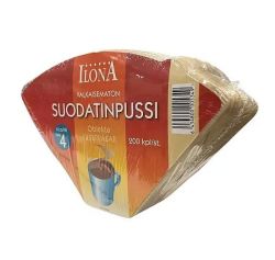Suodatinpussi 1x4 valkaisematon 200kpl