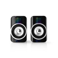 kaiuttimet 2x15W USB 2.0 USB virta, 3,5mm ulostulo